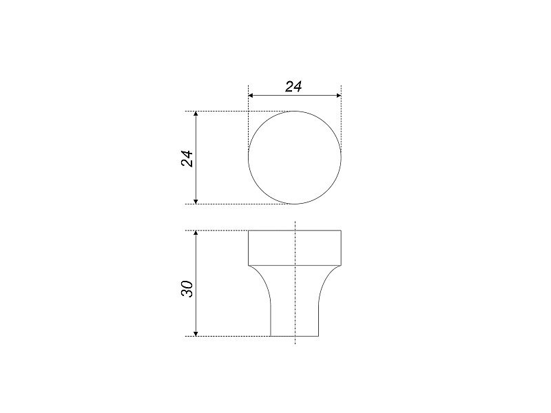 Ручка кнопка мебельная ELL RC333MDN.4