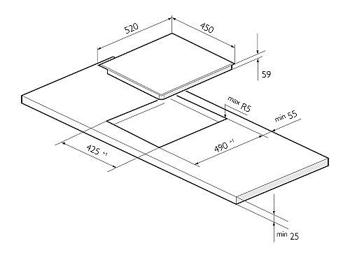 Индукционная варочная поверхность EVI 431A BL