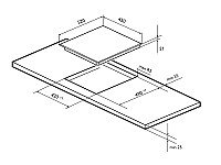 Электрическая варочная поверхность EVH 431A BL