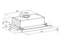 Встраиваемая вытяжка Hogan 600